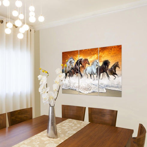 Wandbilder Wohnzimmer XXL Pferde Moderne Bilder Tiere